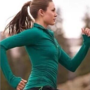 Athleta ‘Alacrity’ Half-Zip Teal Outdoor Pullover Jacket